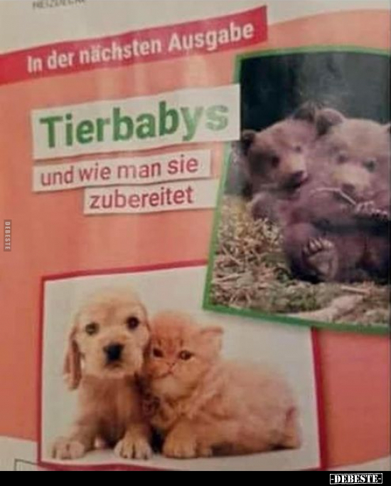 Tierbabys und wie man sie zubereitet... - Lustige Bilder | DEBESTE.de