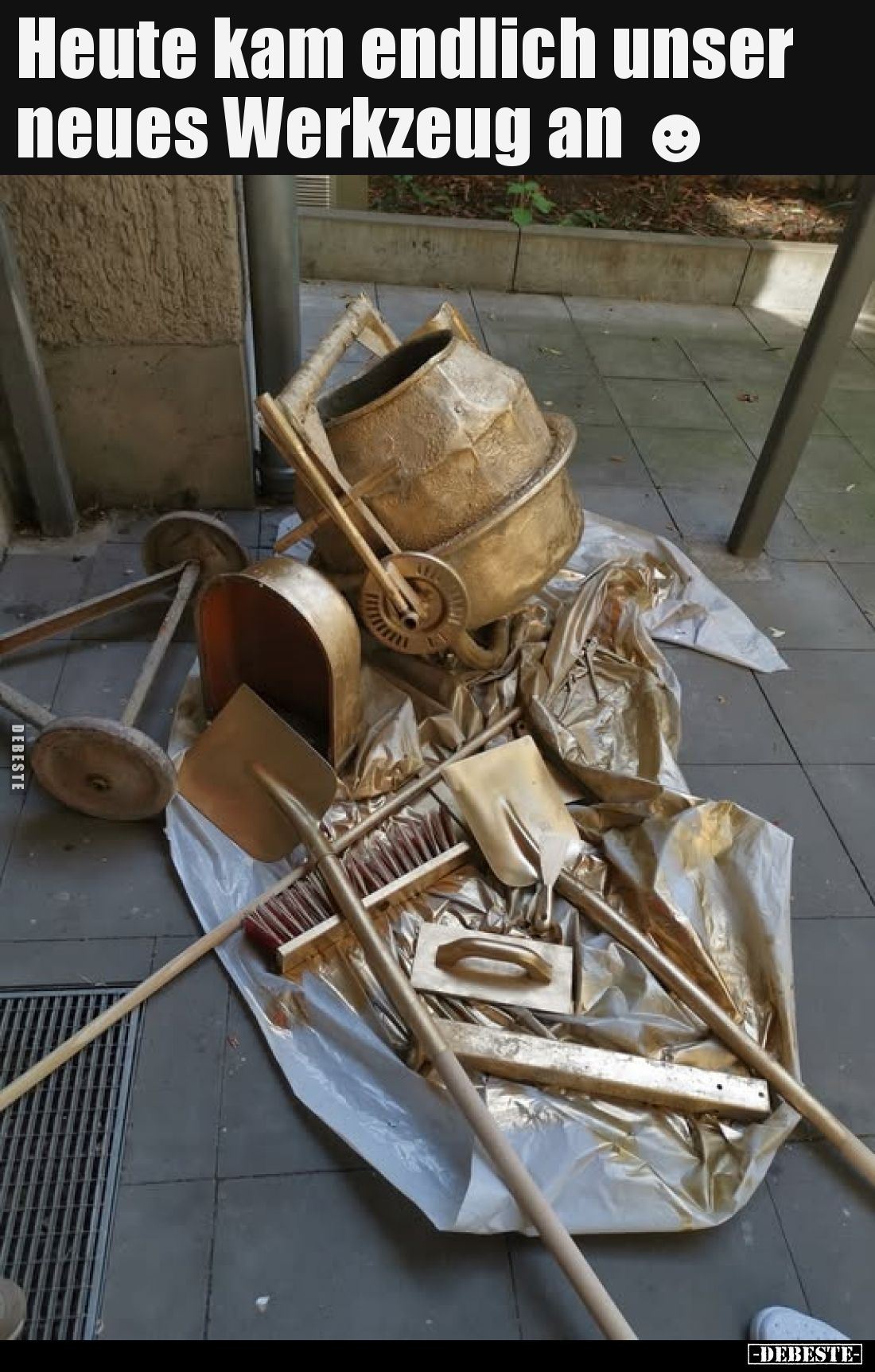 Heute kam endlich unser neues Werkzeug an.