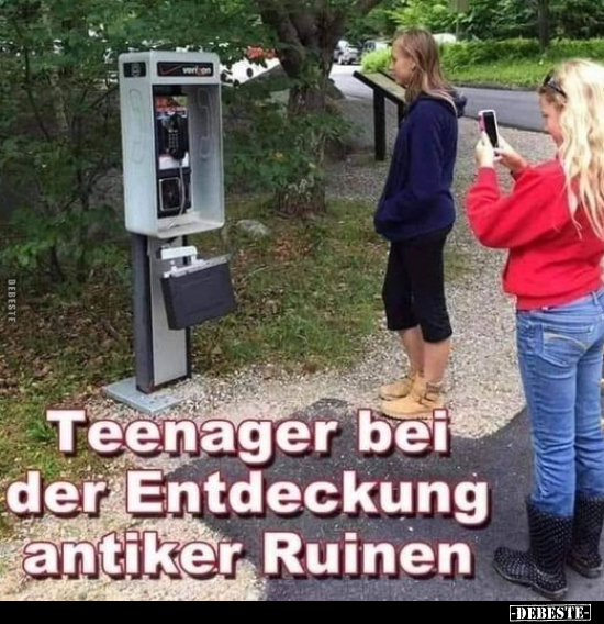 Teenager bei der Entdeckung antiker Ruinen... - Lustige Bilder | DEBESTE.de