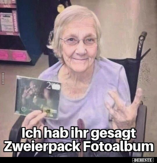 Ich hab ihr gesagt Zweierpack Fotoalbum.. - Lustige Bilder | DEBESTE.de