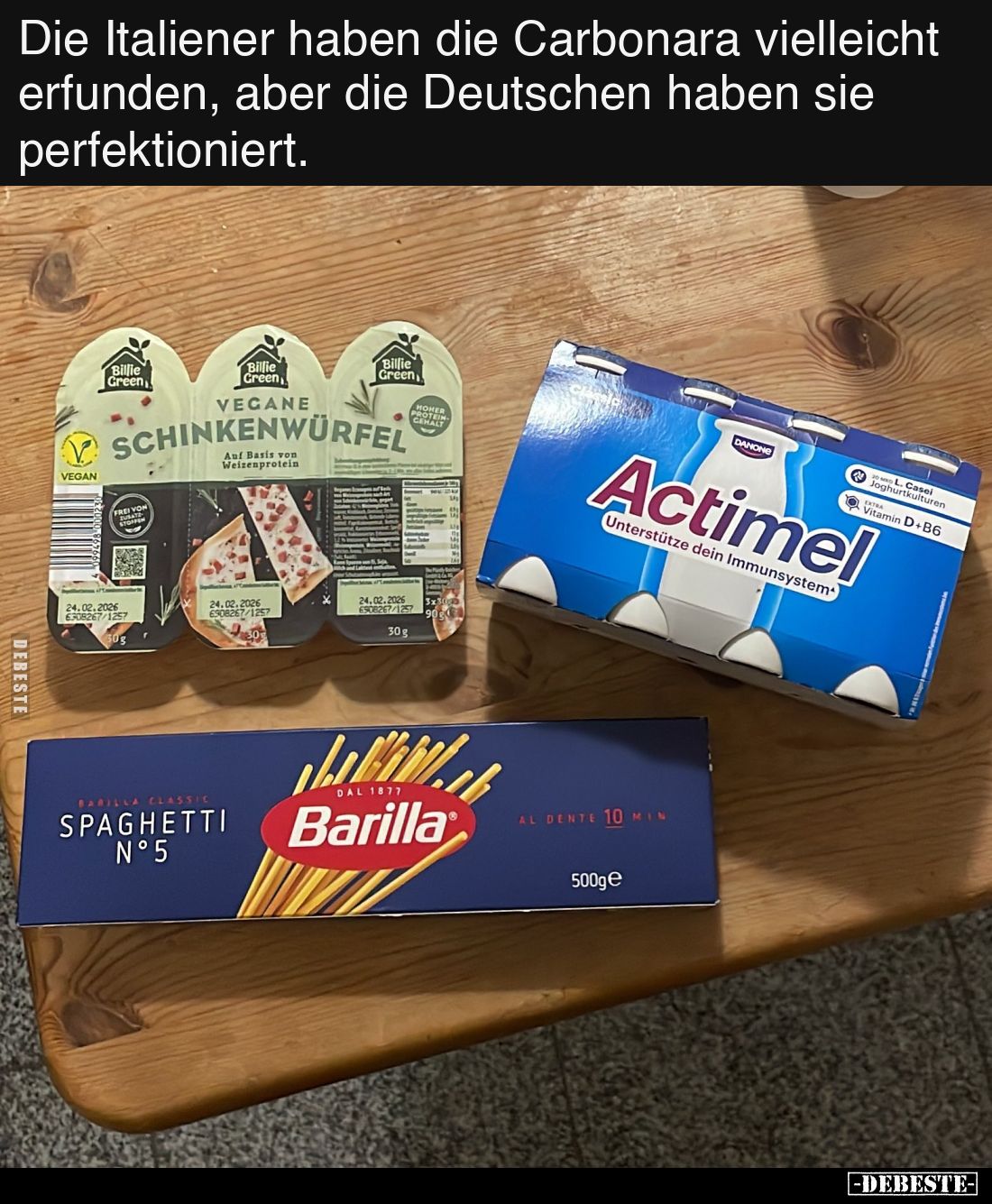 Die Italiener haben die Carbonara vielleicht erfunden.. - Lustige Bilder | DEBESTE.de