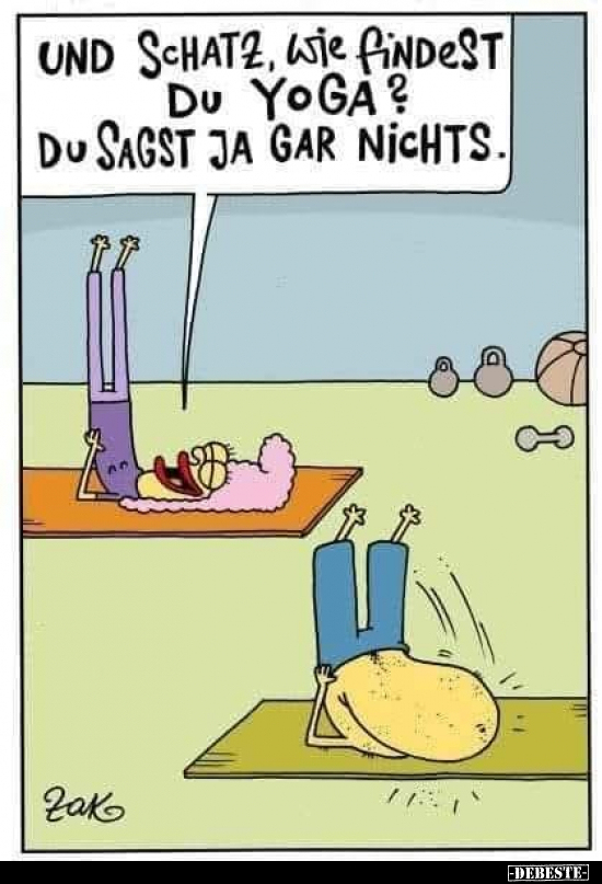 Und Schatz, wie findest du Yoga?.. - Lustige Bilder | DEBESTE.de