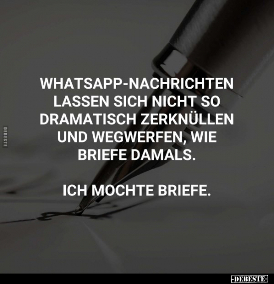 Whatsapp-Nachrichten lassen sich nicht so dramatisch.. - Lustige Bilder | DEBESTE.de