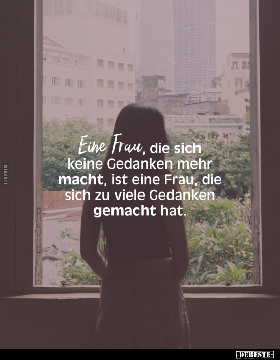 Frau, Gedanken