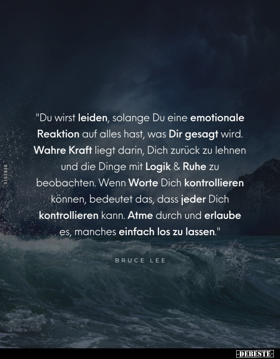 "Du wirst leiden, solange Du eine emotionale Reaktion auf.." - Lustige Bilder | DEBESTE.de