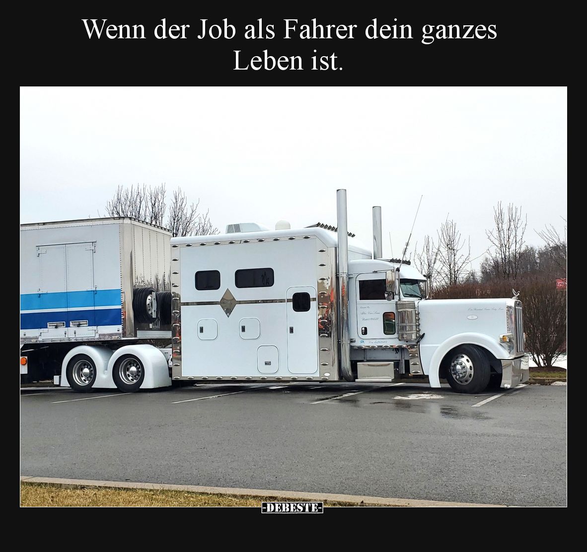 Wenn der Job als Fahrer dein ganzes Leben ist... - Lustige Bilder | DEBESTE.de