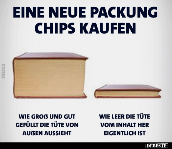 Eine neue Packung Chips kaufen.. - Lustige Bilder | DEBESTE.de