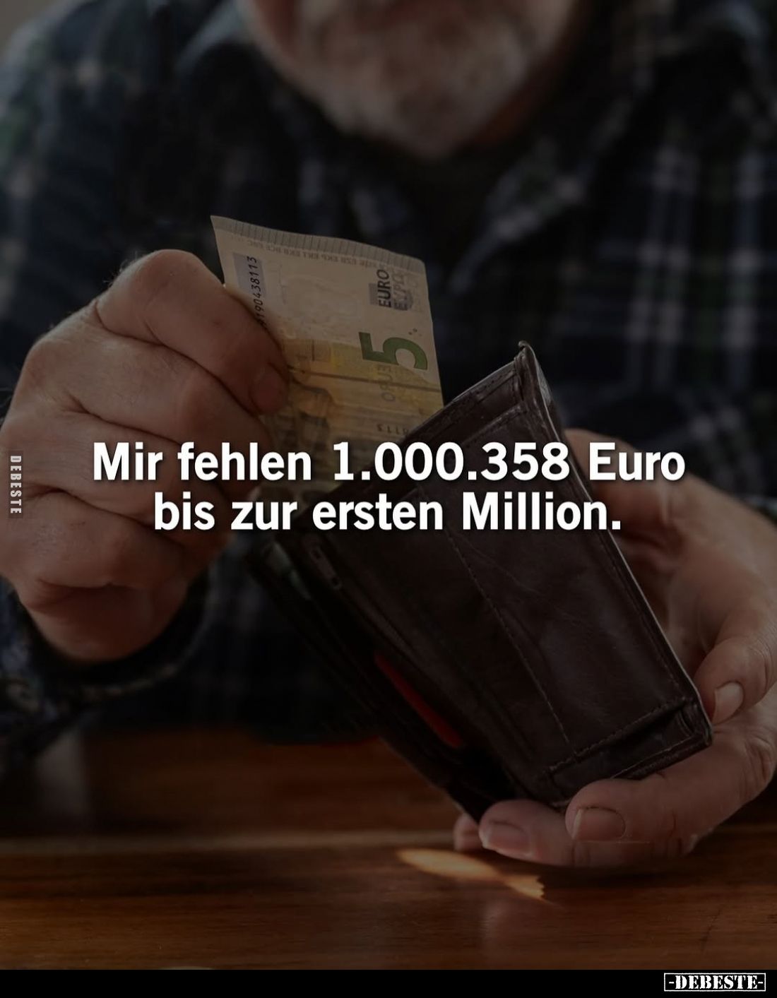 Mir fehlen 1.000.358 Euro bis zur ersten Million.