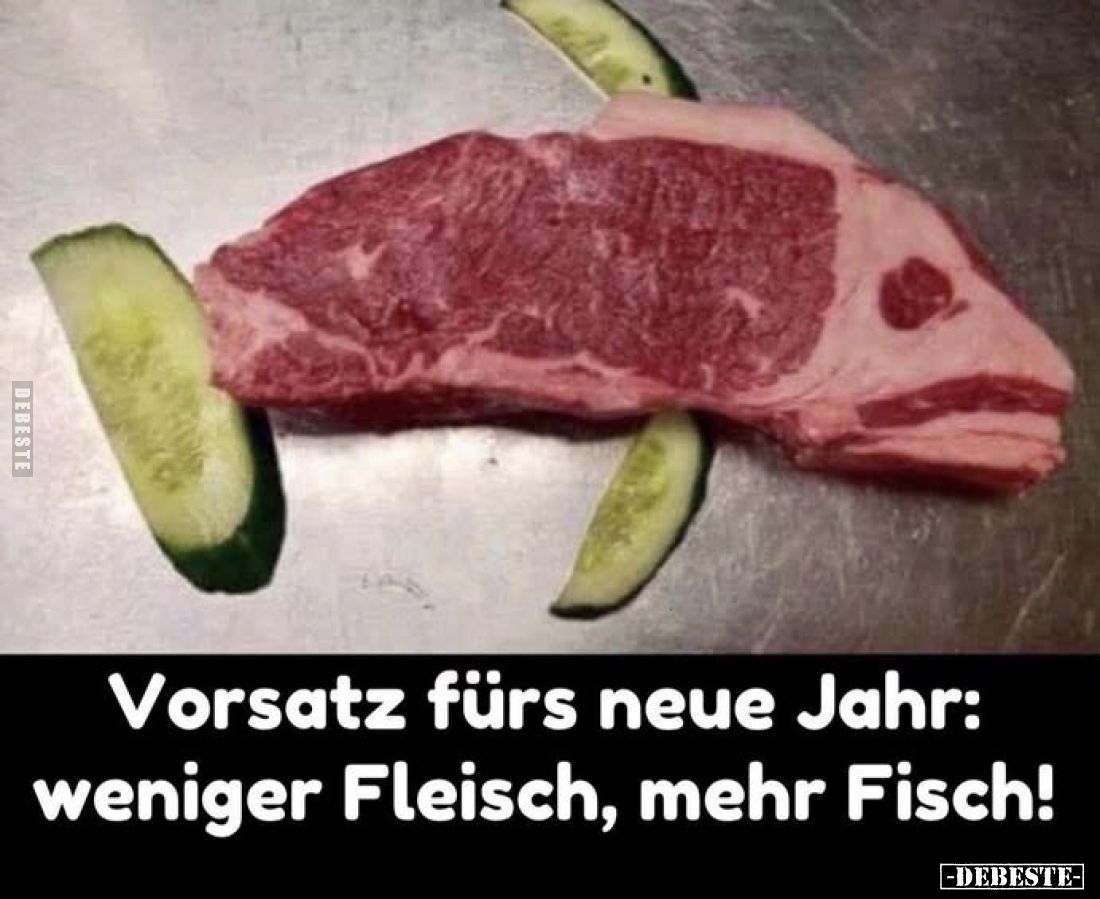 Vorsatz fürs neue Jahr: weniger Fleisch, mehr Fisch!