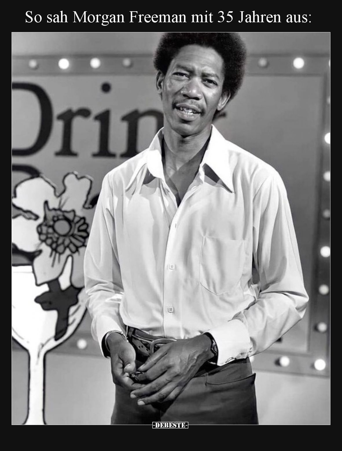 So sah Morgan Freeman mit 35 Jahren aus: