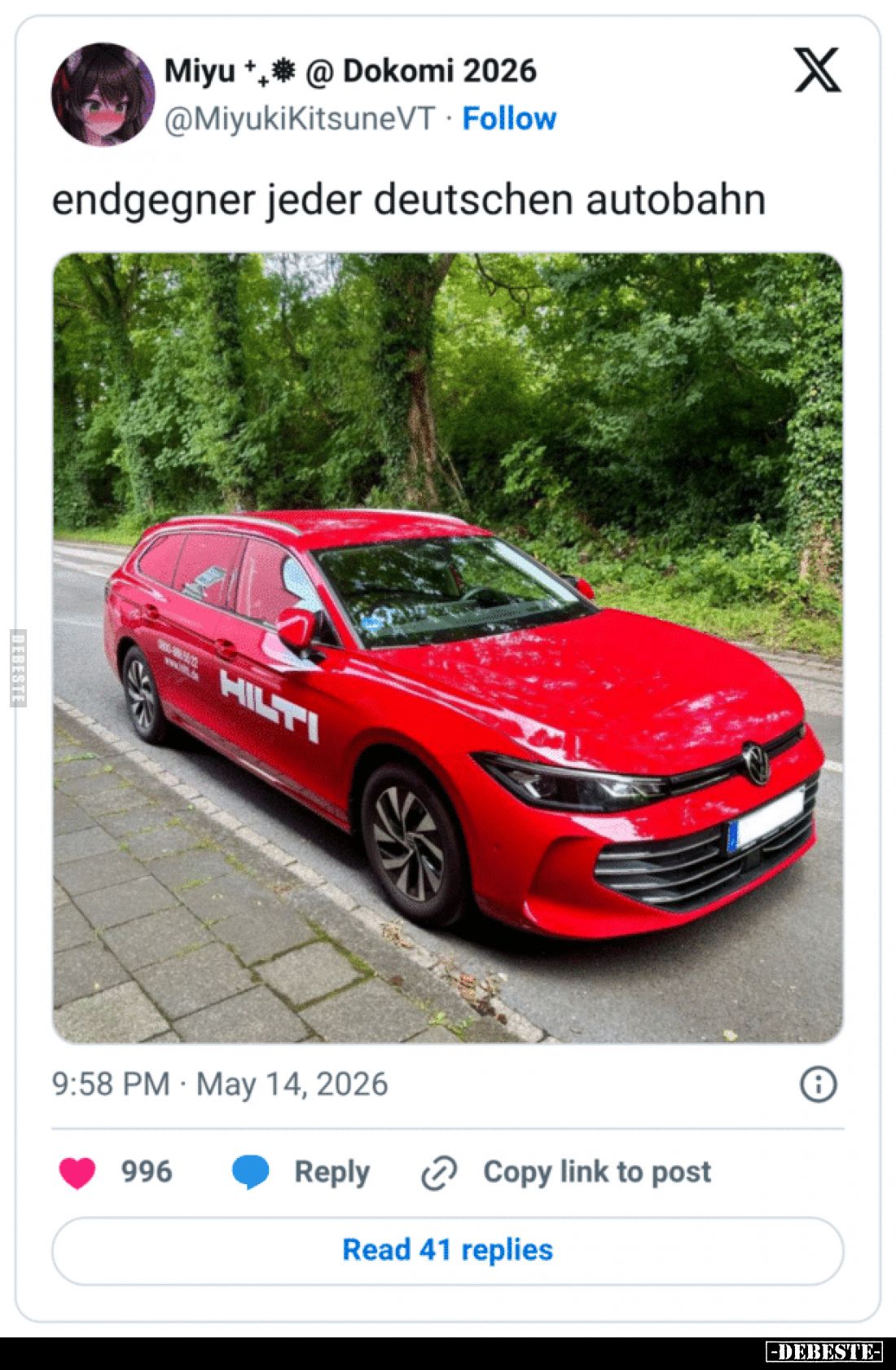 Endgegner jeder deutschen Autobahn
