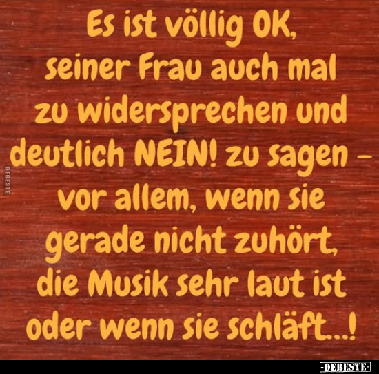 Frau, Nein, Wenn, Musik, Sehr