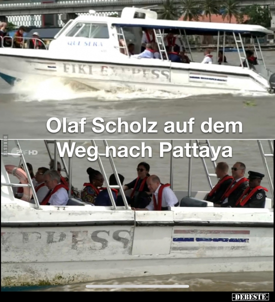 Olaf Scholz auf dem Weg nach Pattaya.. - Lustige Bilder | DEBESTE.de