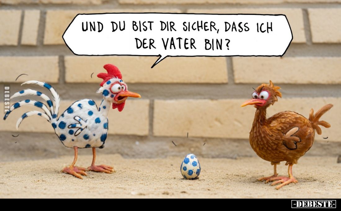 Und du bist dir sicher, dass ich der Vater bin?.. - Lustige Bilder | DEBESTE.de
