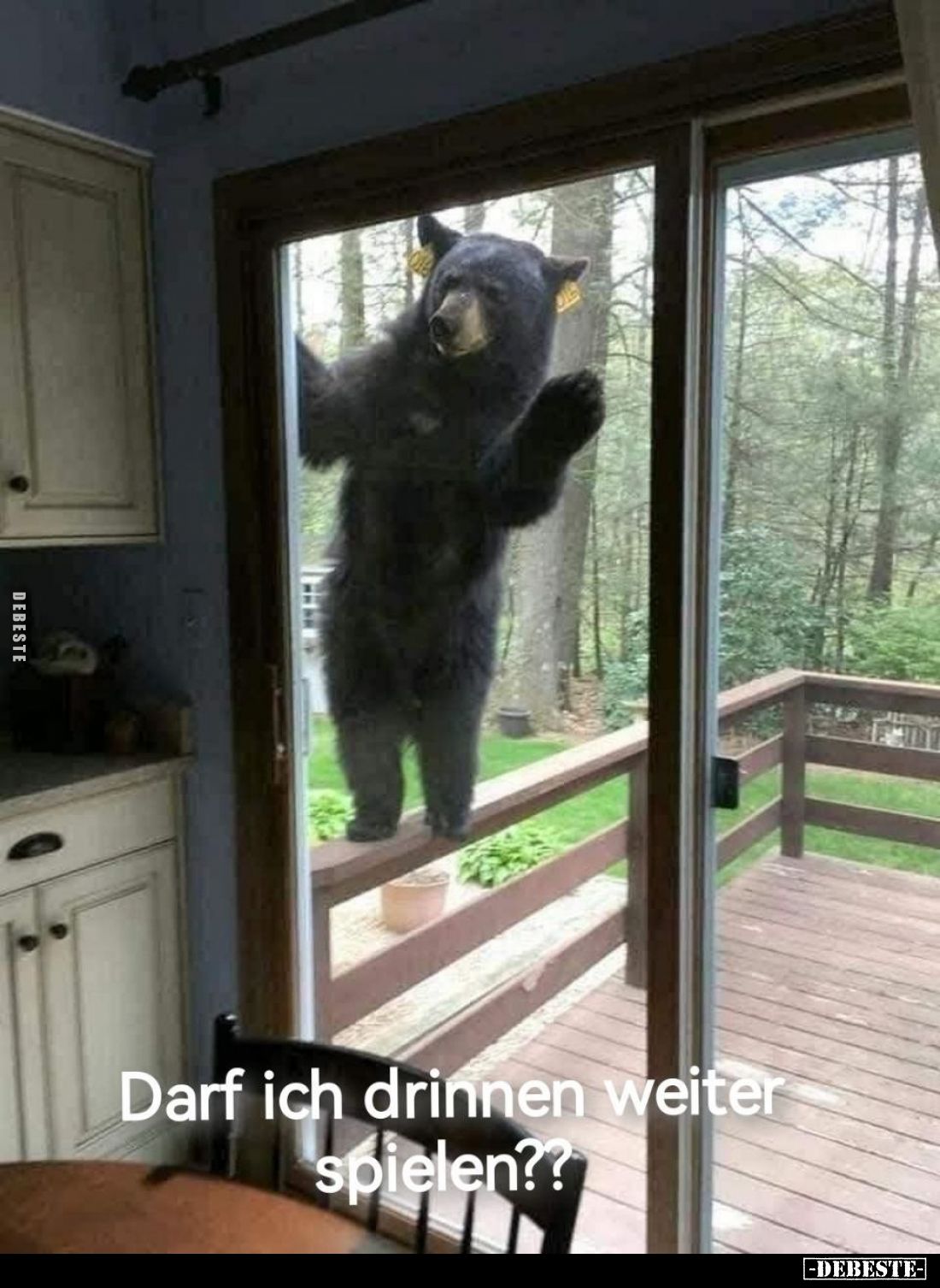 Darf ich drinnen weiter spielen??