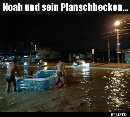 Noah und sein Planschbecken... - Lustige Bilder | DEBESTE.de