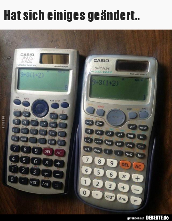 Hat sich einiges geändert....