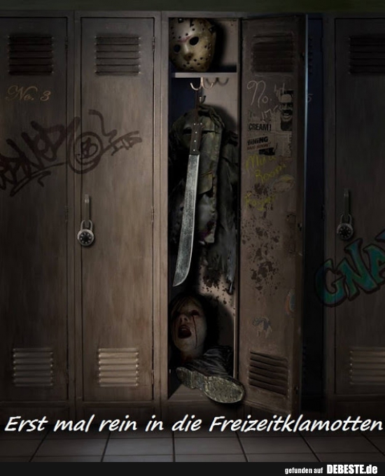 Erst mal rein in die Freizeitklamotten..