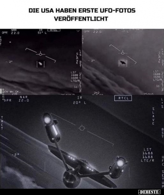 Die USA haben erste Ufo-Fotos veröffentlicht... - Lustige Bilder | DEBESTE.de
