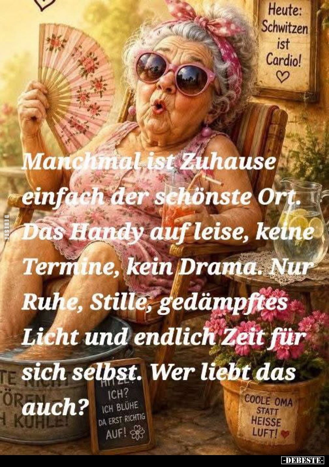 Manchmal ist Zuhause einfach der schönste Ort.
Das Handy auf leise, keine Termine, kein Drama.
Nur Ruhe, Stille, gedämpftes...