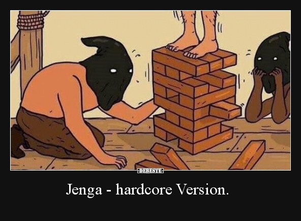 Jenga - hardcore Version... - Lustige Bilder | DEBESTE.de