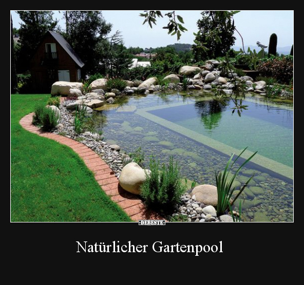 Natürlicher Gartenpool.. - Lustige Bilder | DEBESTE.de