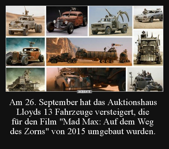 Am 26. September hat das Auktionshaus Lloyds 13 Fahrzeuge.. - Lustige Bilder | DEBESTE.de