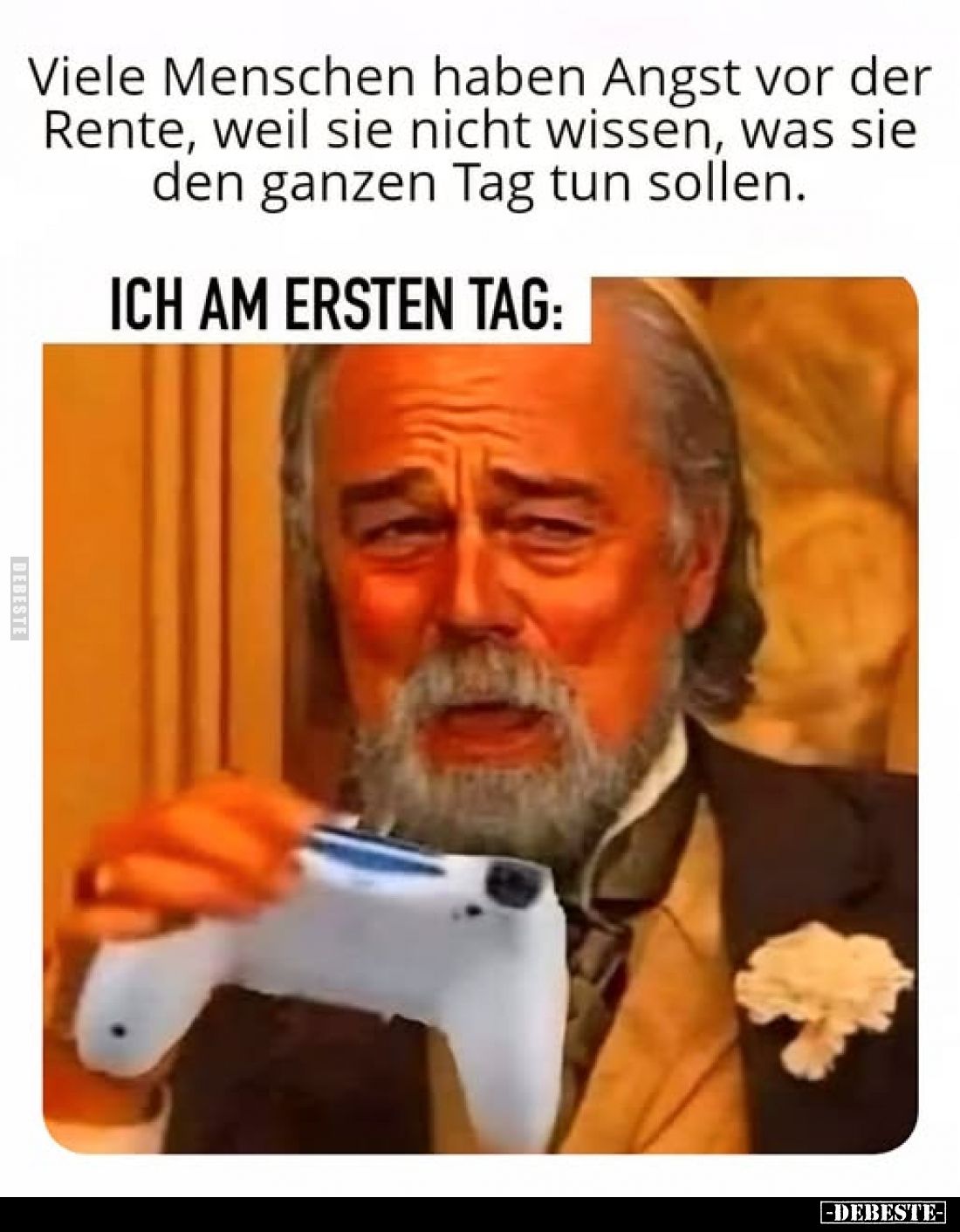 Viele Menschen haben Angst vor der Rente, weil sie nicht wissen, was sie den ganzen Tag tun sollen.
ICH AM ERSTEN TAG: