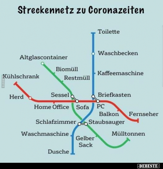 Streckennetz zu Coronazeiten.. - Lustige Bilder | DEBESTE.de