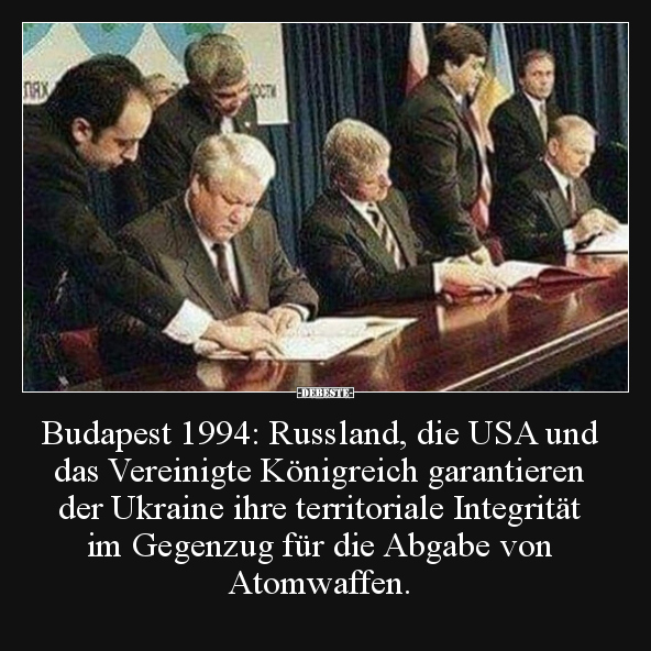 Budapest 1994: Russland, die USA und das Vereinigte.. - Lustige Bilder | DEBESTE.de