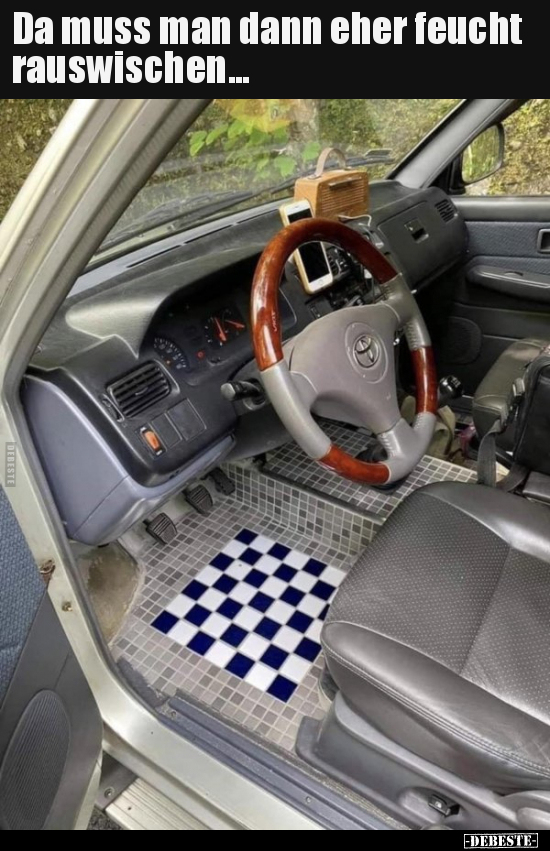 Da muss man dann eher feucht rauswischen...