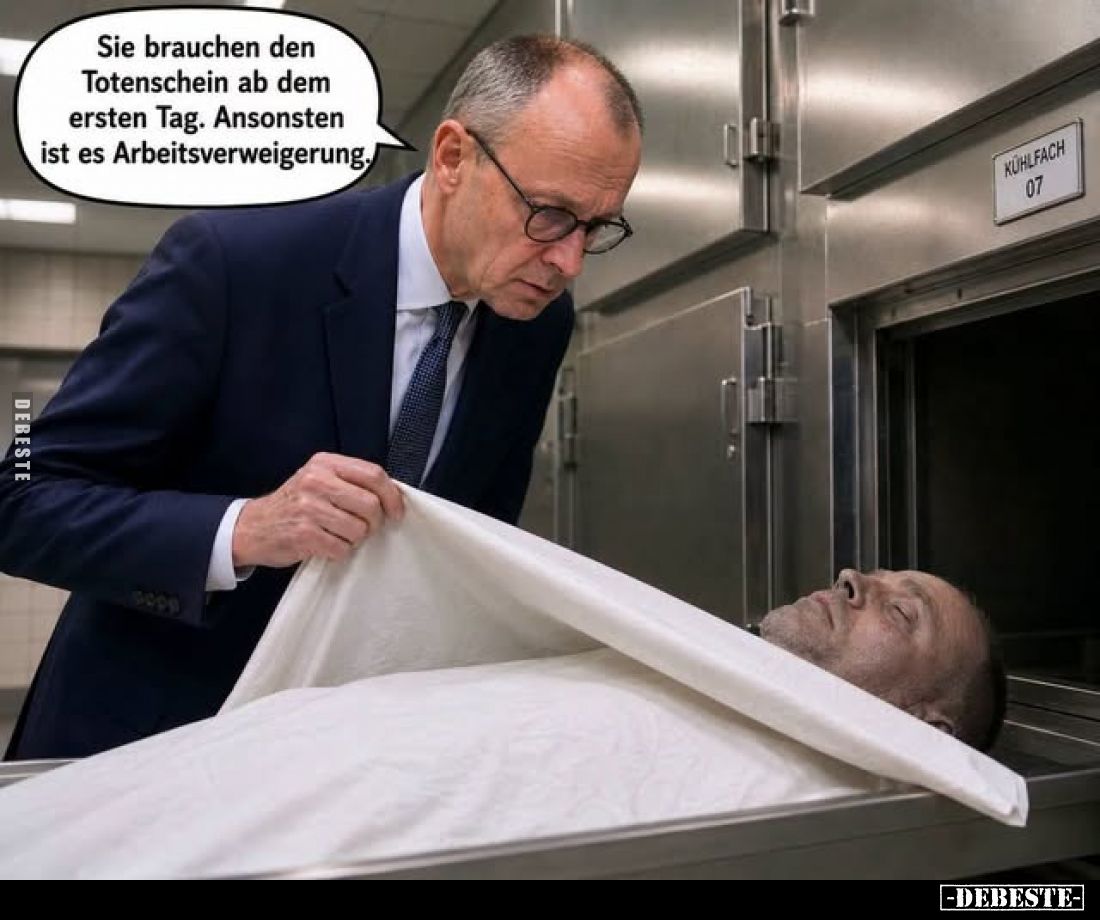 Sie brauchen den Totenschein ab dem ersten Tag.
Ansonsten ist es Arbeitsverweigerung.