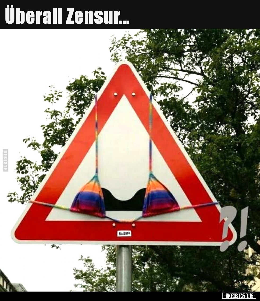 Überall Zensur...