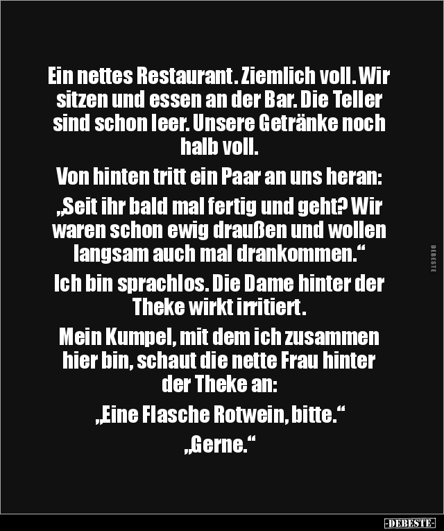 Ein nettes Restaurant. Ziemlich voll.. - Lustige Bilder | DEBESTE.de