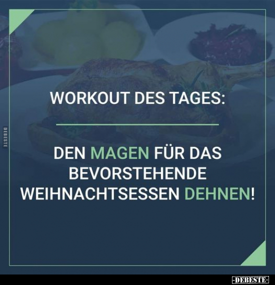 Workout des Tages: Den Magen für das bevorstehende.. - Lustige Bilder | DEBESTE.de