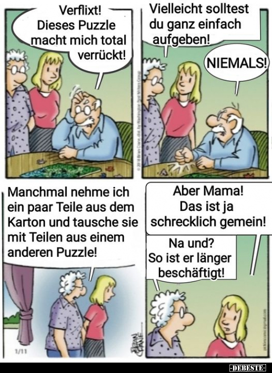 Verflixt! Dieses Puzzle macht mich total verrückt!.. - Lustige Bilder | DEBESTE.de