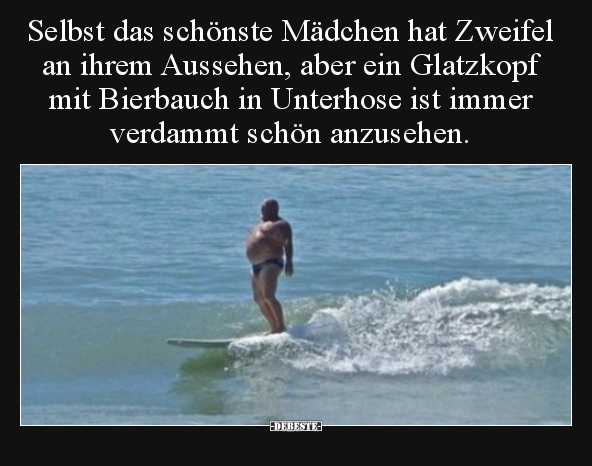 Selbst das schönste Mädchen hat Zweifel an ihrem Aussehen..