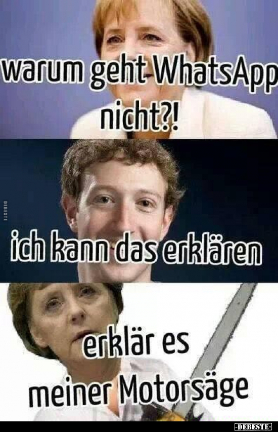 Warum geht WhatsApp nicht?!.. - Lustige Bilder | DEBESTE.de