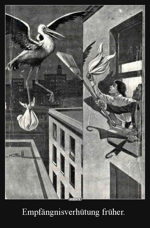 Empfängnisverhütung früher.