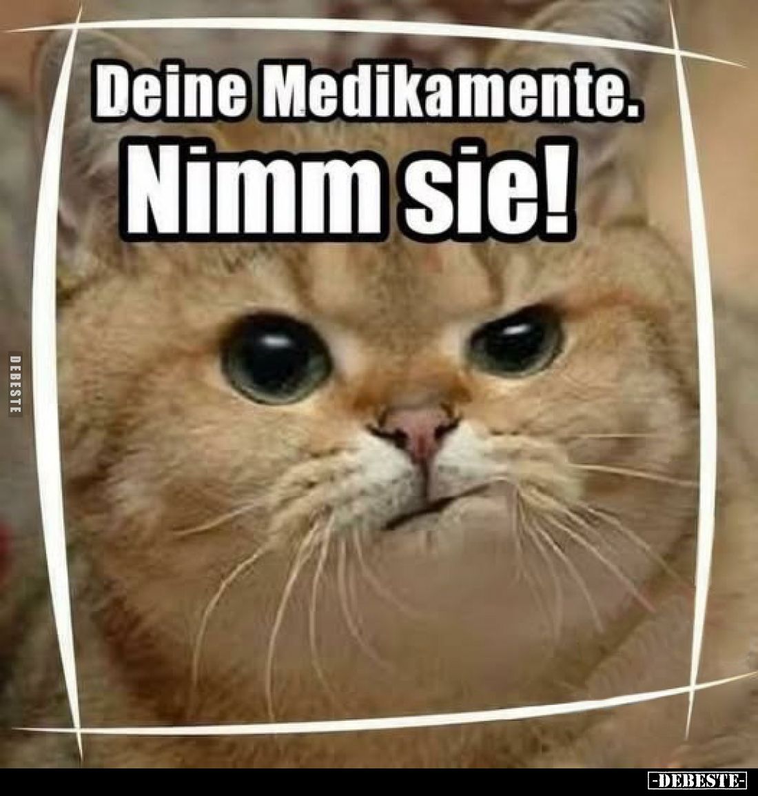 Deine Medikamente.
Nimm sie!