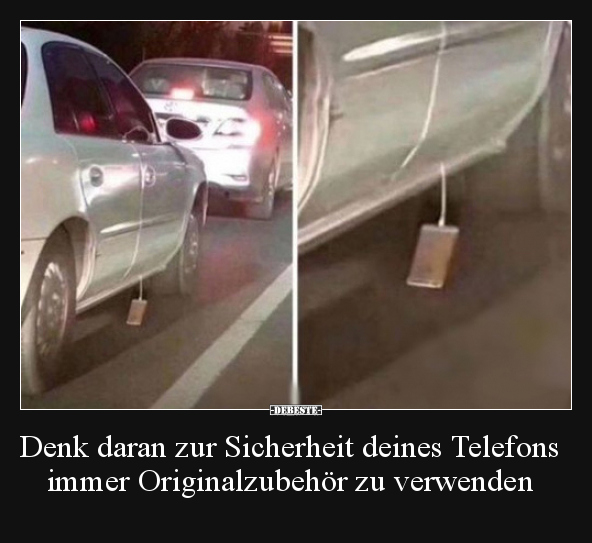 Denk daran zur Sicherheit deines Telefons immer.. - Lustige Bilder | DEBESTE.de