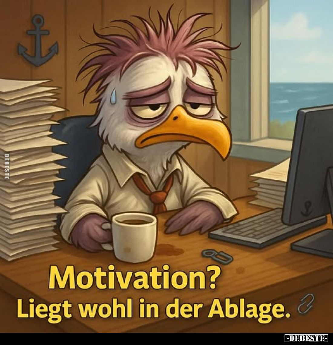 Motivation?
Liegt wohl in der Ablage.