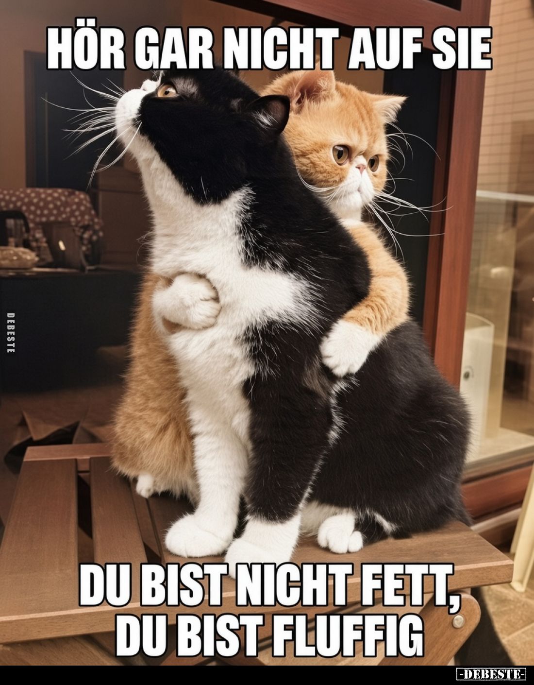 Hör gar nicht auf sie
du bist nicht fett, du bist fluffig.