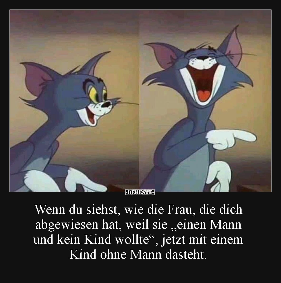 Wenn du siehst, wie die Frau, die dich abgewiesen hat, weil sie „einen Mann und kein Kind wollte“, jetzt mit einem Kind ohne ...