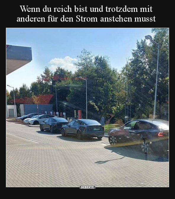 Wenn du reich bist und trotzdem mit anderen für den Strom.. - Lustige Bilder | DEBESTE.de