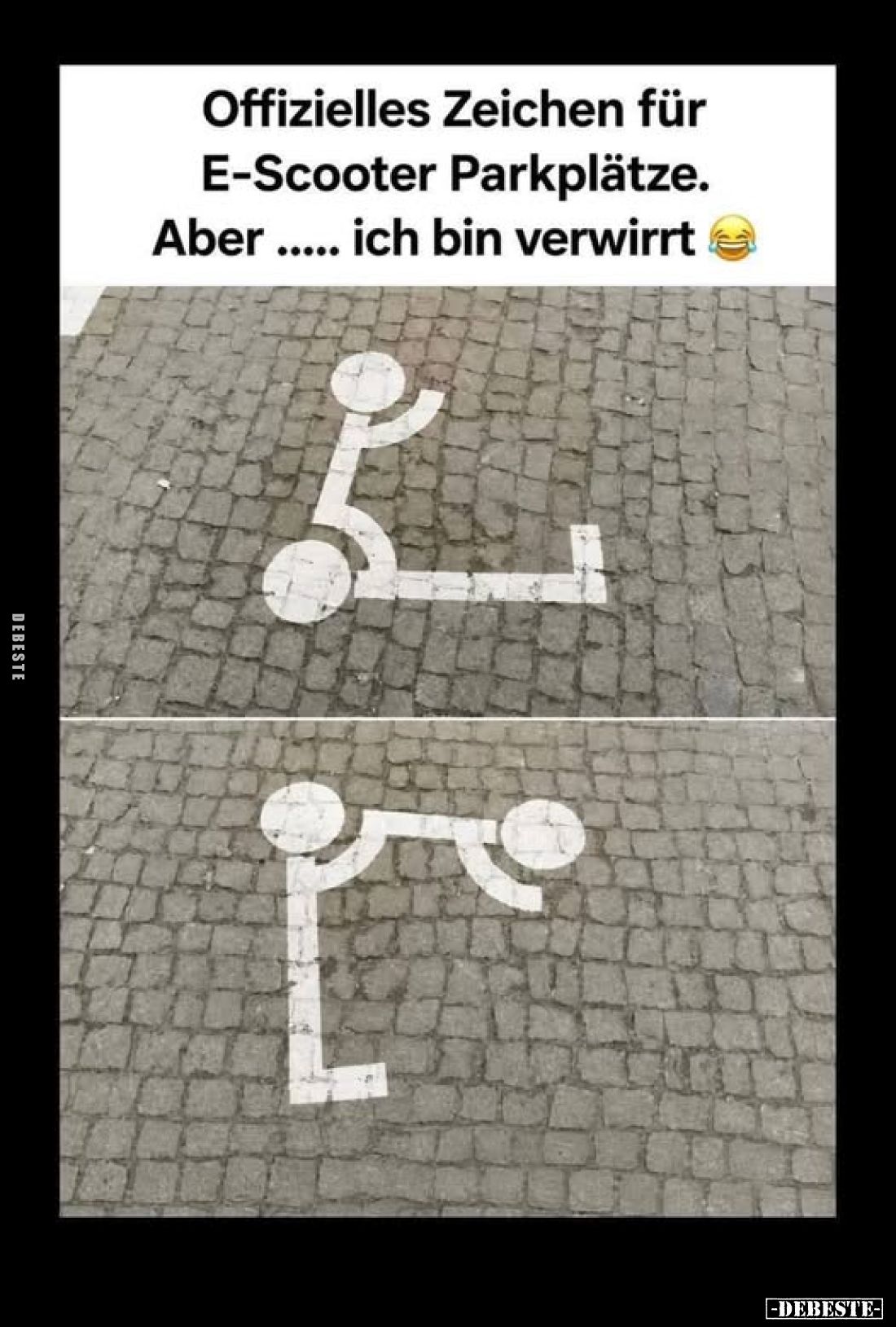 Offizielles Zeichen für E-Scooter Parkplätze.
Aber ..... ich bin verwirrt