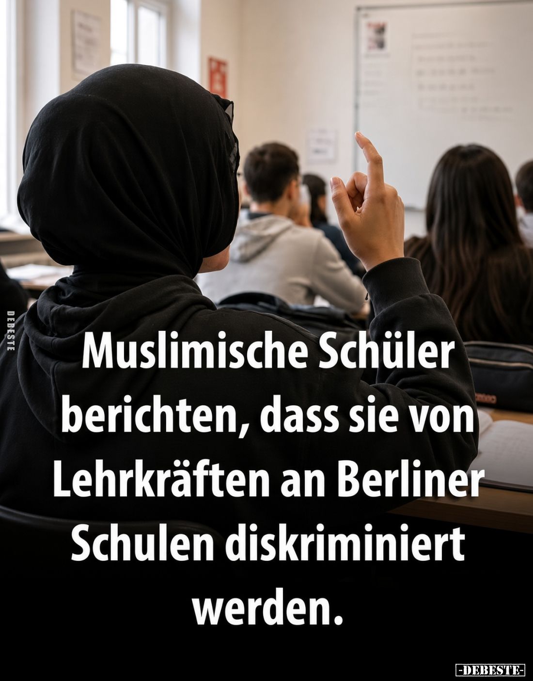 Muslimische Schüler berichten, dass sie von Lehrkräften an Berliner Schulen diskriminiert werden.