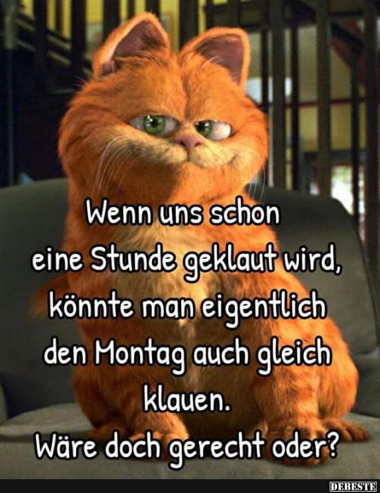 Wenn uns schon eine Stunde geklaut wird..