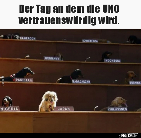 Der Tag an dem die UNO vertrauenswürdig wird... - Lustige Bilder | DEBESTE.de