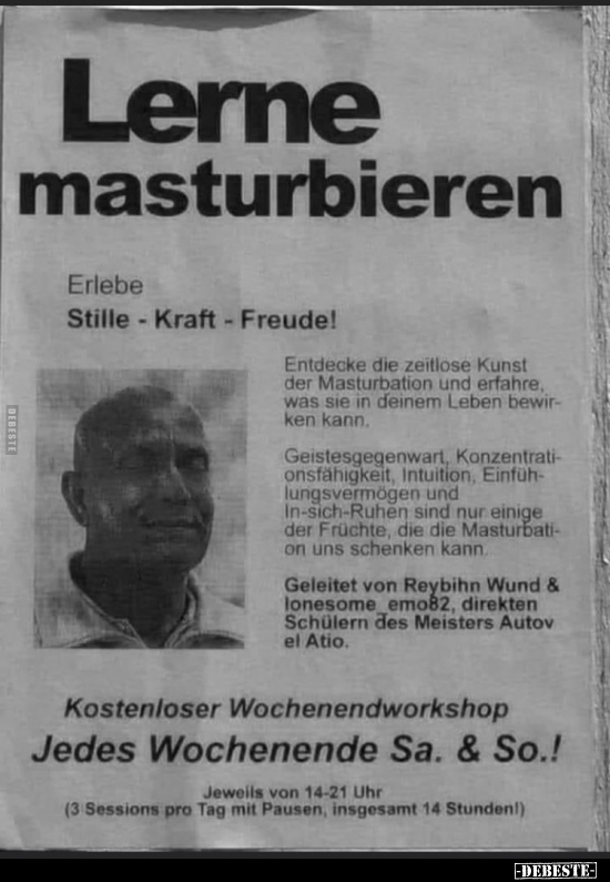 Lerne mastur*bieren.. - Lustige Bilder | DEBESTE.de